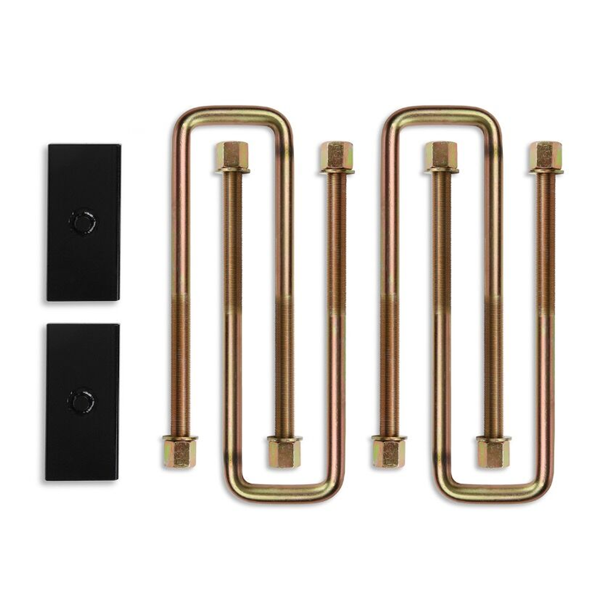 1" Block and 16" U-bolt Kit (steel/straight) for 11-24 GM 2500HD and 3500HD 2WD/4WD trucks