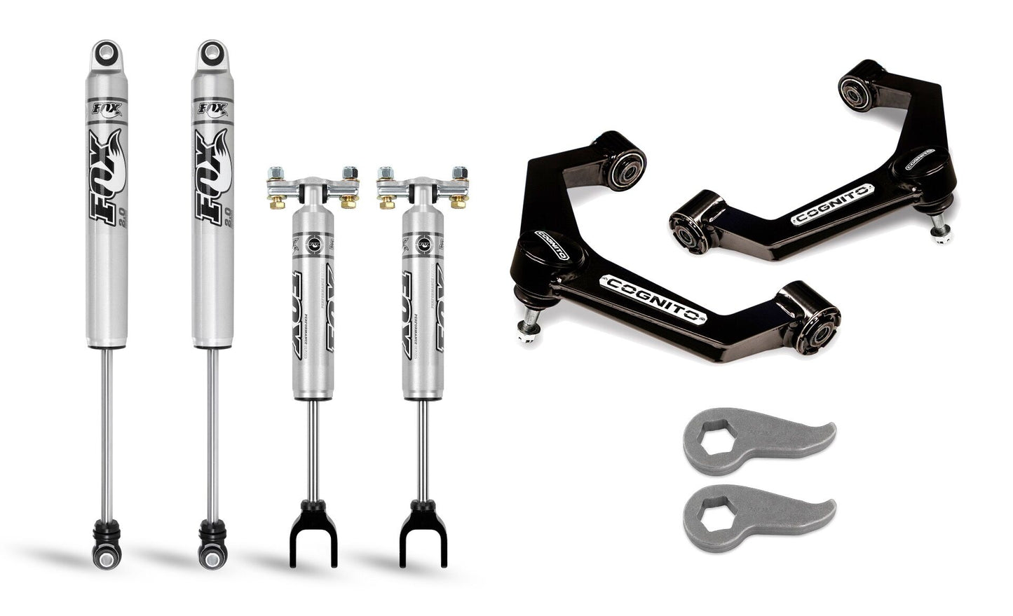 Cognito 3-Inch Performance Uniball Leveling Kit With Fox PS 2.0 IFP Shocks for 20-25 Silverado/Sierra 2500/3500 2WD/4WD - Ball Joint