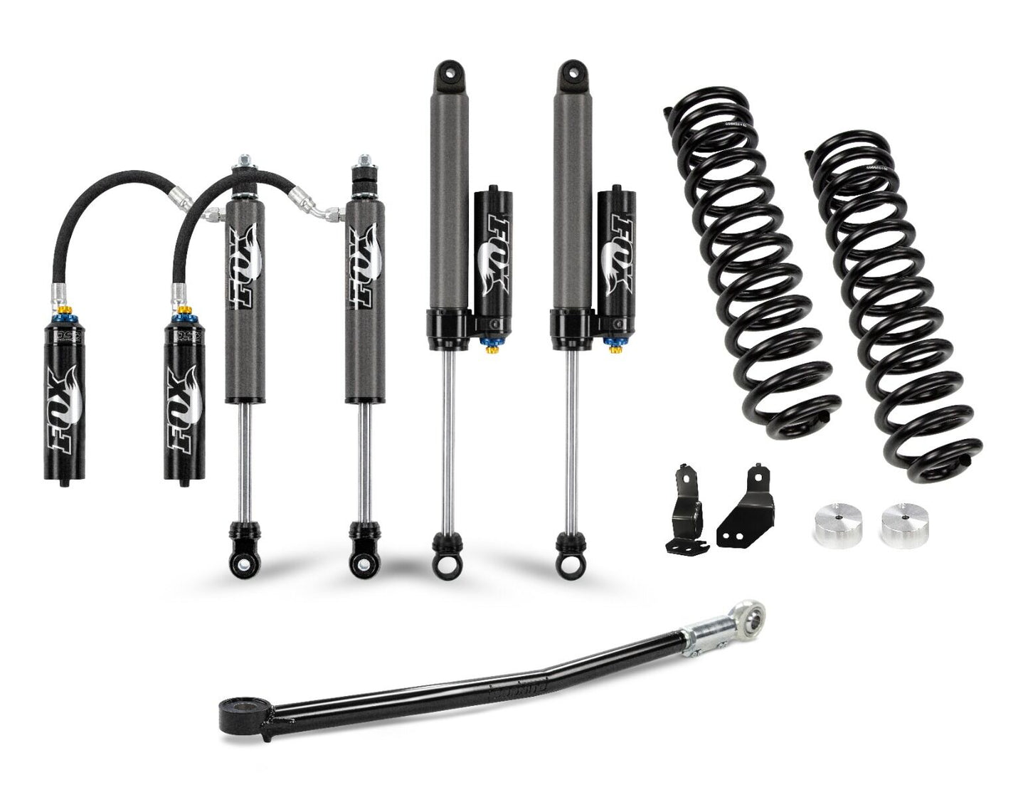 Cognito 2-inch Elite Leveling Kit with Fox FSRR 2.5 Shocks for 17-25 Ford Super Duty F-450 Trucks - 220-P1215