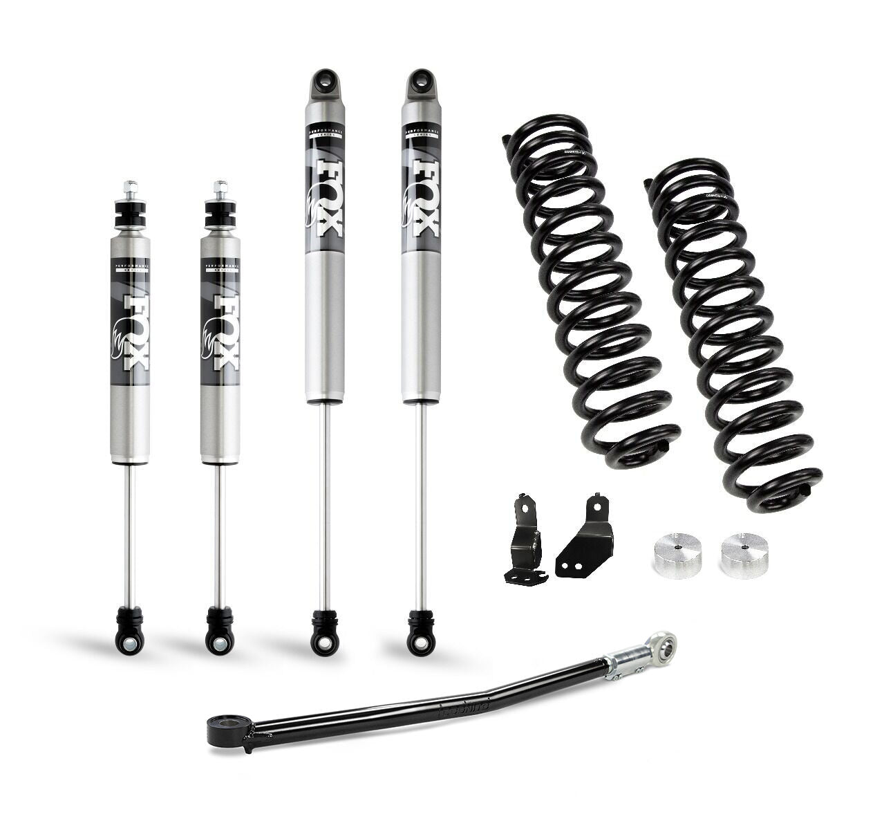 Cognito 2-inch Performance Leveling Kit with Fox PS 2.0 IFP Shocks for 17-25 Ford Super Duty F-450 Trucks - 220-P1217