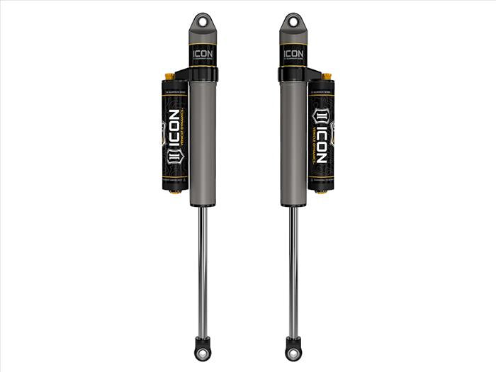 ICON 1999-2025 Ford F-250/F-350/F-450 Super Duty, 0-3” Lift, Rear, V.S. 2.5 Aluminum Series Shocks, Piggyback Reservoir w/ CDCV, Pair