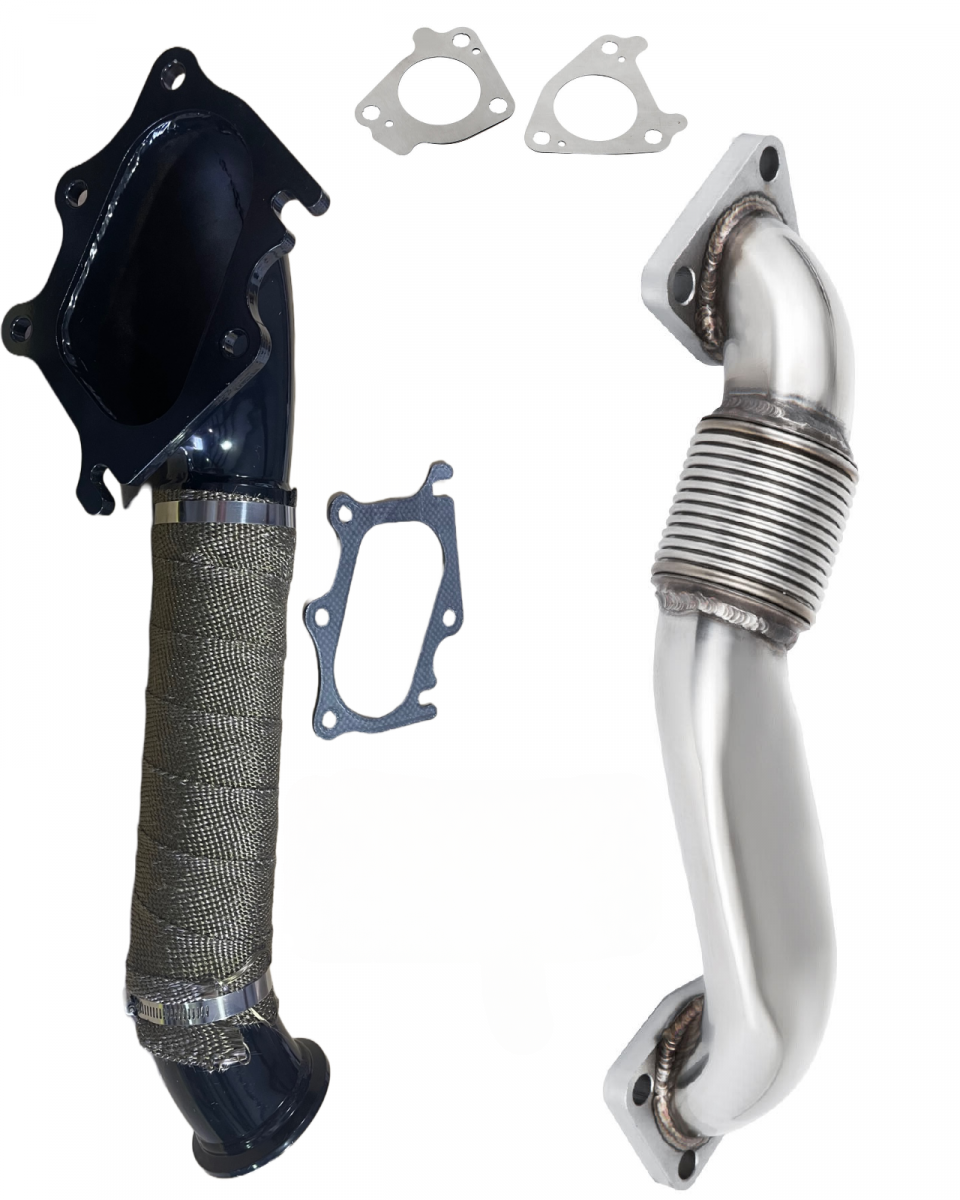 CDP 3" Turbo Down Pipe W High Flow HD Up Pipe For 01-04 Chevy GMC 6.6L LB7 Duramax