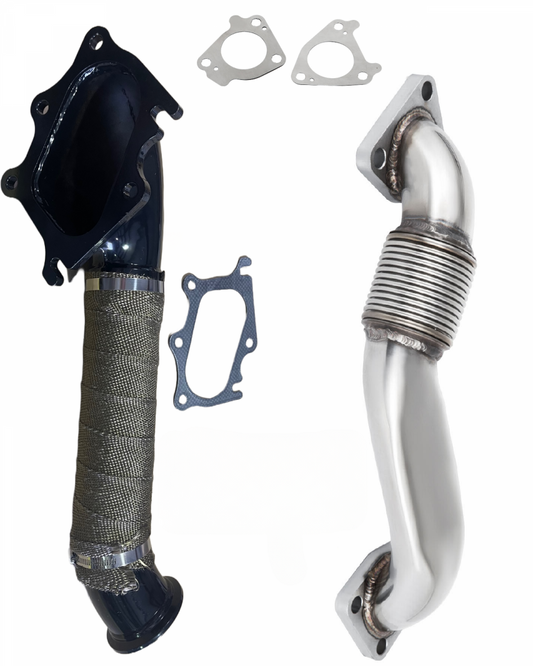 CDP 3" Turbo Down Pipe W High Flow HD Up Pipe For 01-04 Chevy GMC 6.6L LB7 Duramax