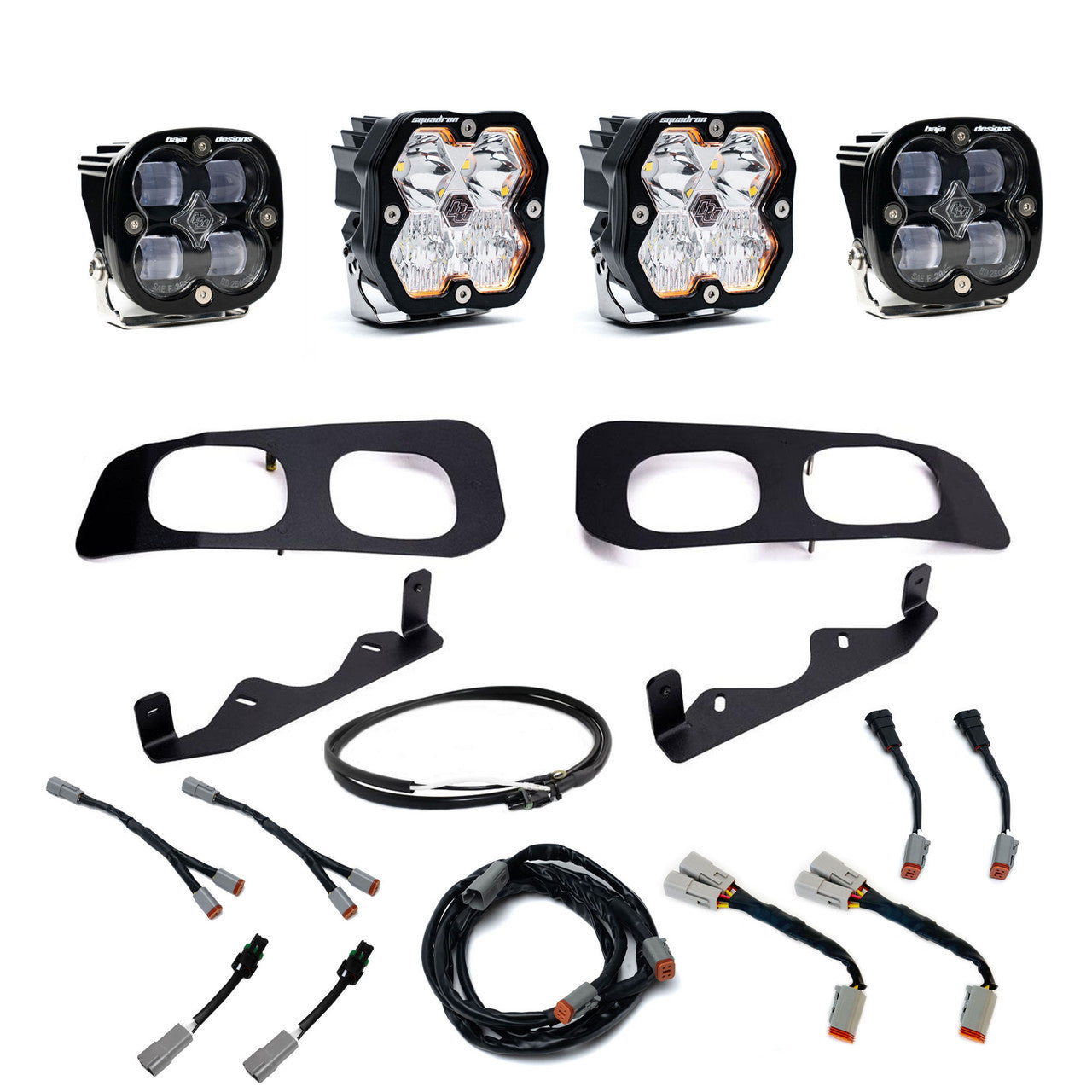 Squadron 2.0 Sport/Squadron SAE Dual Fog Pocket Light Kit - Ford 2023-26 F-250/350 Super Duty *CLEAR*