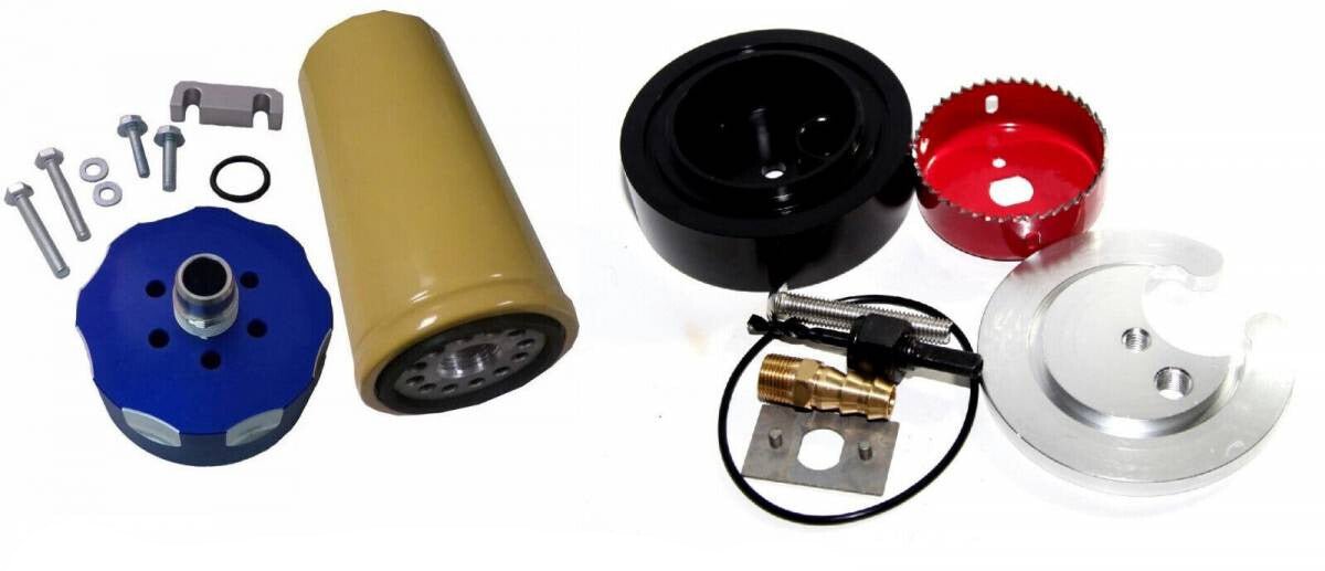 CDP CAT Fuel Filter Adapter & Sump For 01-16 GM 6.6L LB7 LLY LBZ LMM LML Duramax