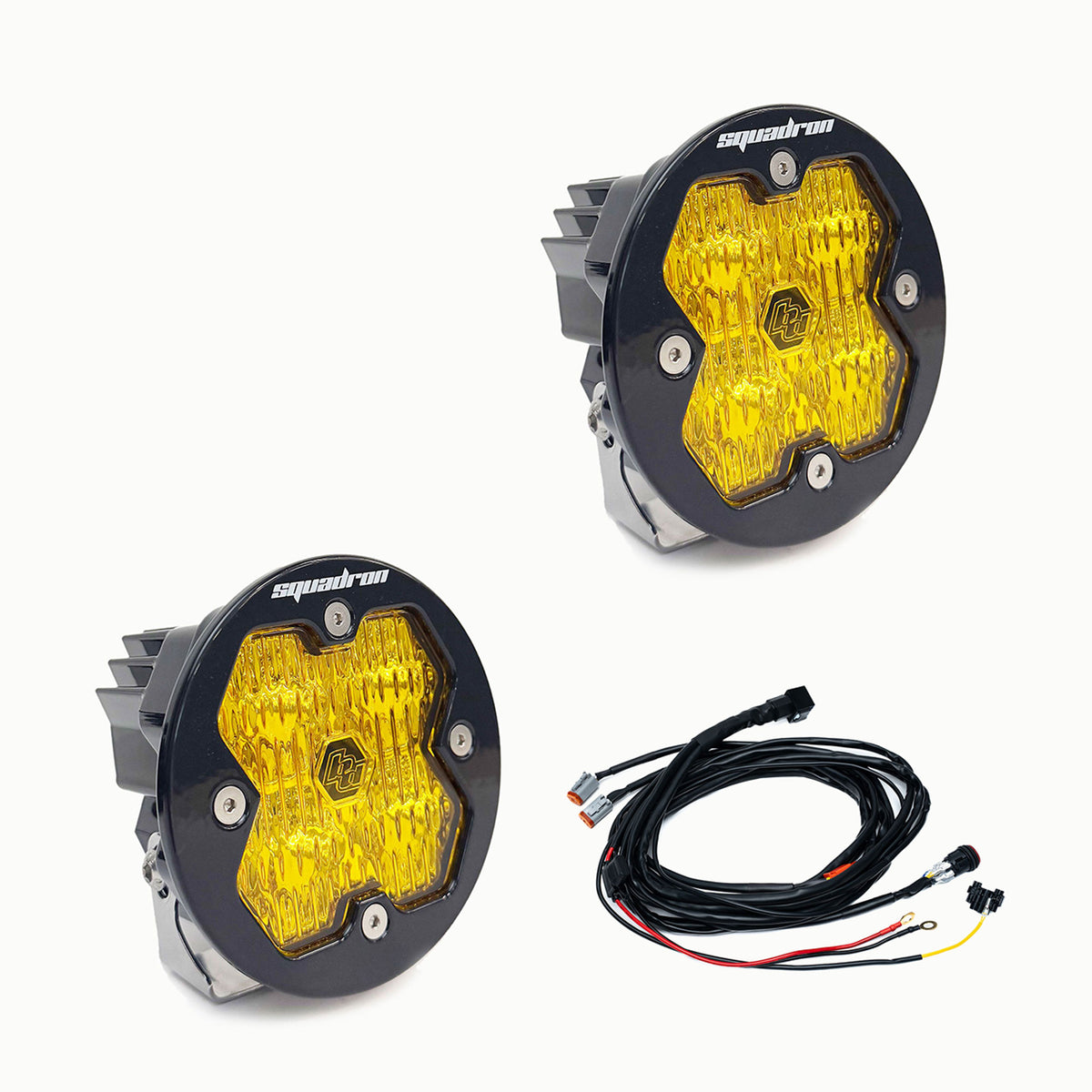 Squadron-R 2.0 Sport Black LED Auxiliary Light Pod Pair - Universal *AMBER*