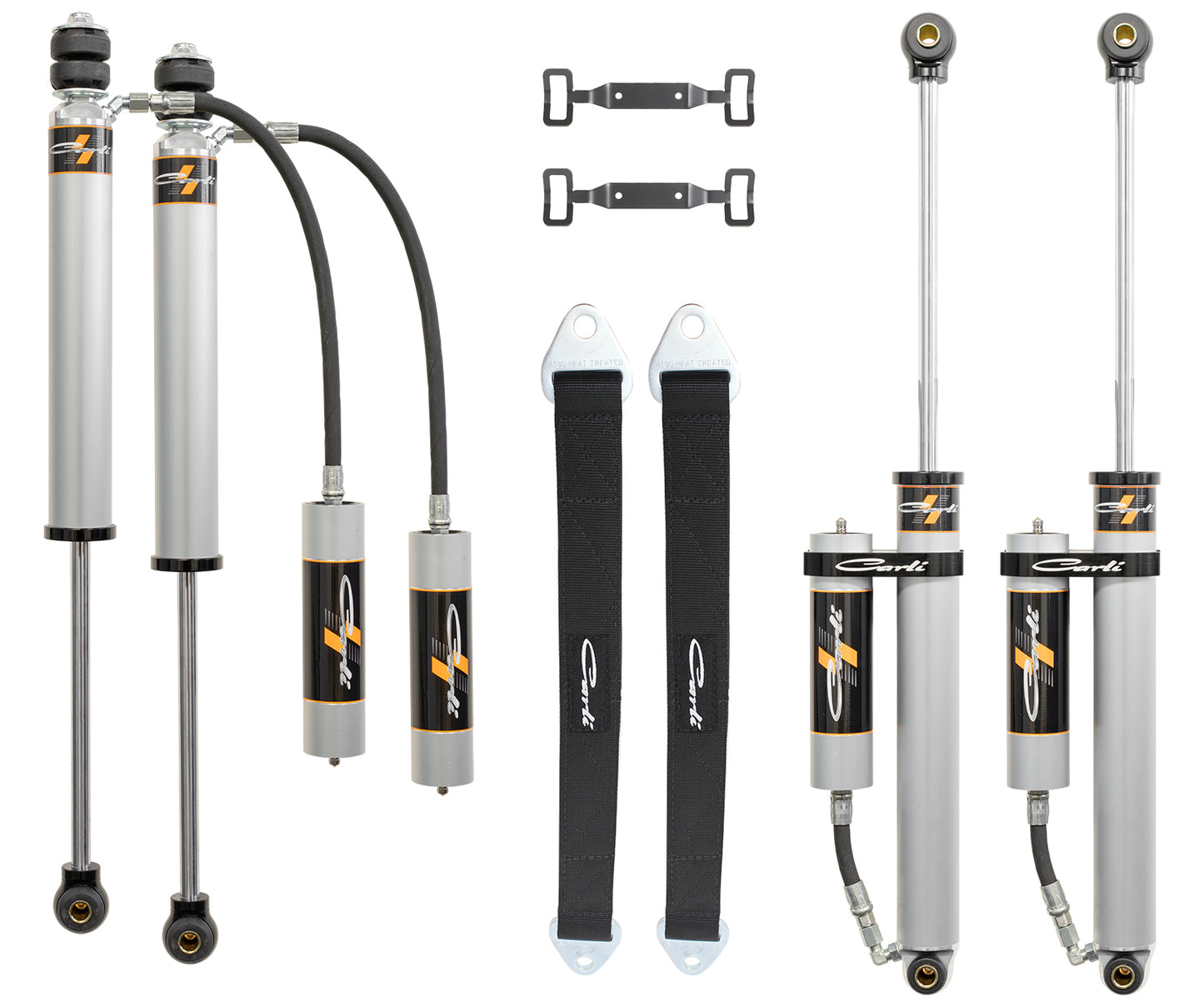 CARLI 94-02 RAM 2500/3500 4X4 CARLI-SPEC 2.0" RR 3" LIFT FRONT & REAR SHOCK PKG RES MOUNTS & LIMIT STRAPS