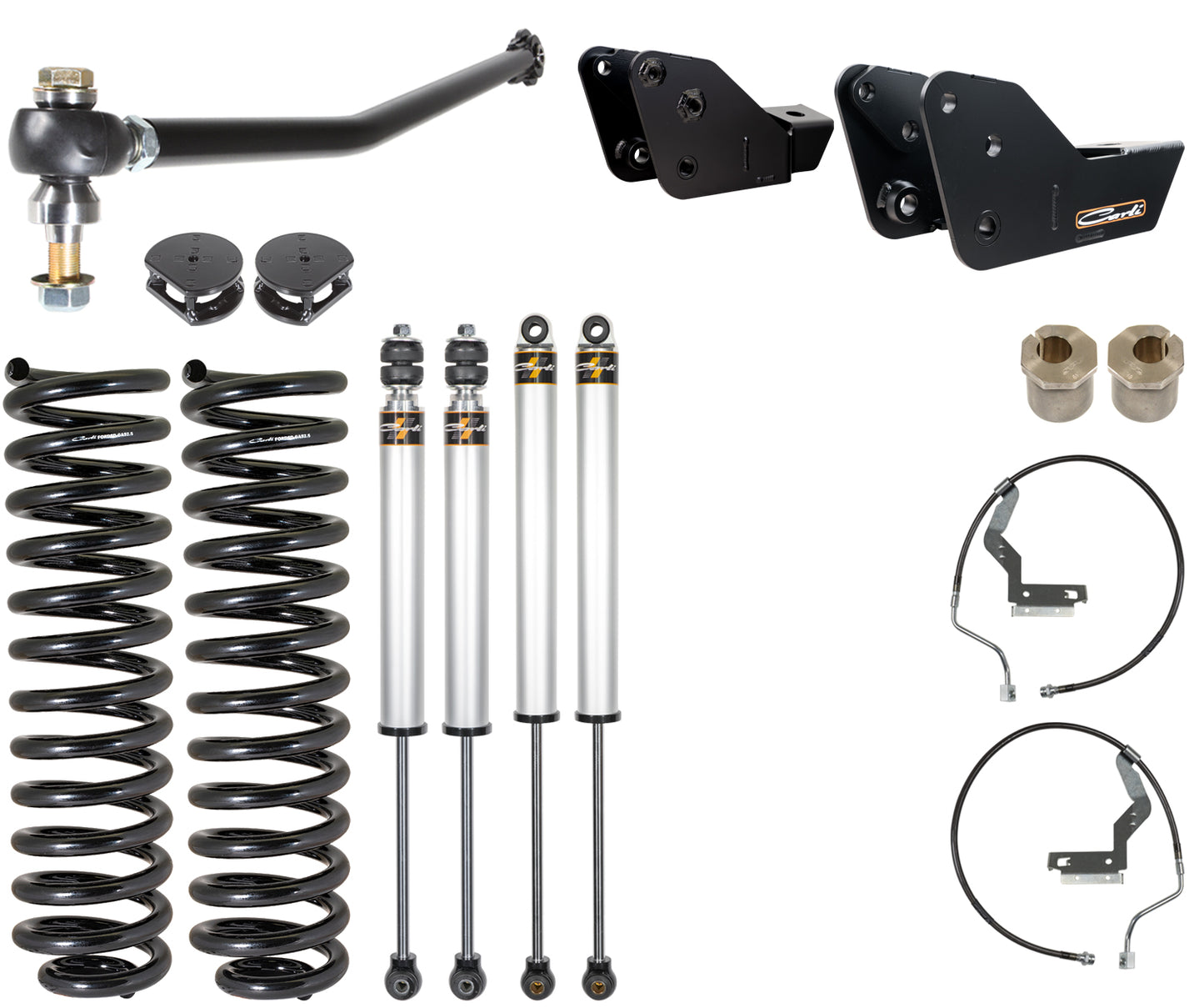 CARLI 2023-2025 FORD F250/350 4X4 GAS 3.0" LIFT COMMUTER SYSTEM