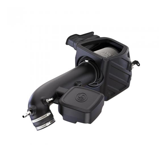 Cold Air Intake For 20-22 Ford F250 F350 7.3L Powerstroke Dry Extendable White S&B