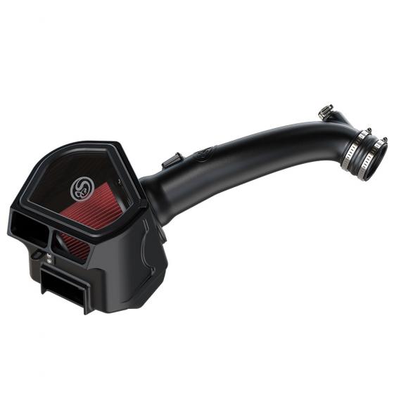 Cold Air Intake For 20-23 Jeep Wrangler / Gladiator 3.0L Ecodiesel Cotton Cleanable Red S&B