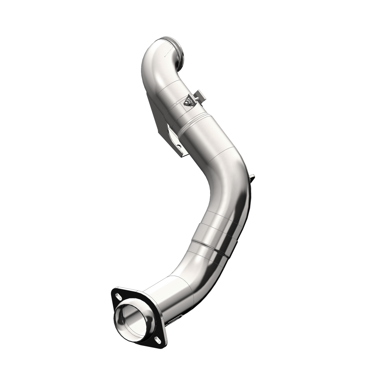 T409 Stainless Steel 4" Turbo Down Pipe; EO # D-763-1