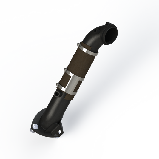 Aluminized Steel 3" Down Pipe- Carb EO # D-763-2