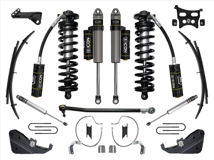 ICON 2023-2025 Ford F-250/F-350 Super Duty 4WD, 4-5.5" Lift, Stage 4 Coilover Conversion System w/ Expansion Packs