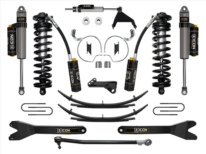 ICON 2023-2025 Ford F-250/F-350 Super Duty 4WD, 4-5.5" Lift, Stage 5 Coilover Conversion System w/ Radius Arms & Expansion Packs
