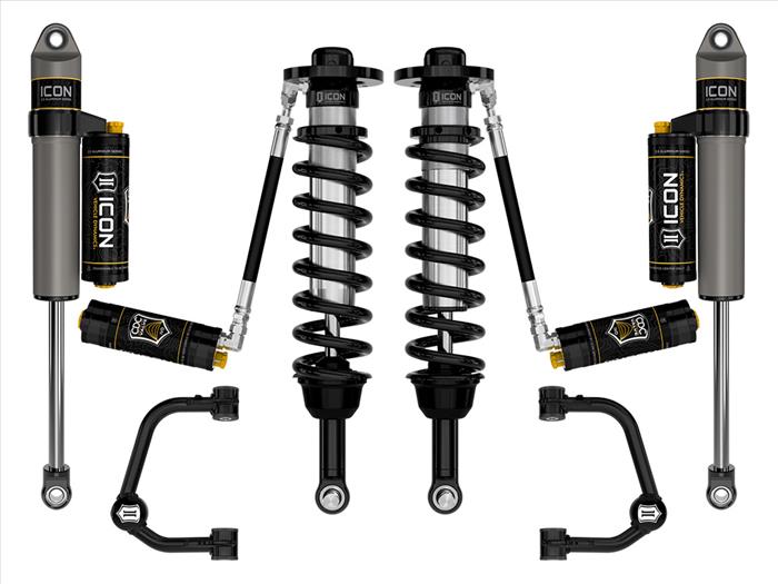 ICON 2021-2023 Ford F-150 4WD, 2.75-3.5" Lift, Stage 4 Suspension System, Tubular UCA
