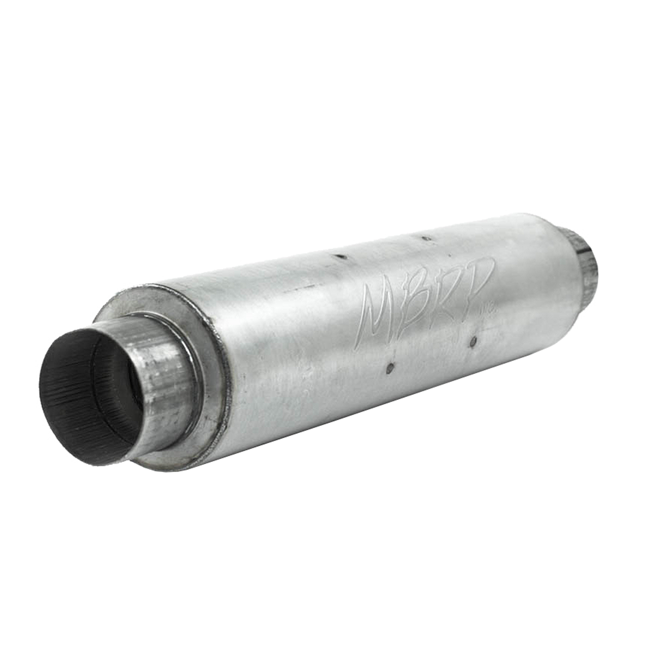Aluminized Steel, Muffler, 4" Inlet/Outlet; 24" body; 6" diameter; 30" overall, Quiet Tone