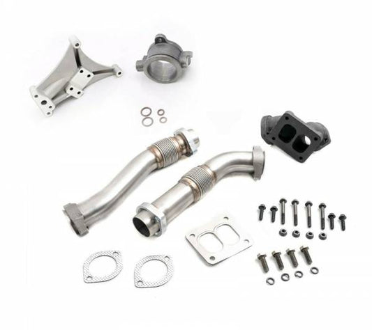CDP Non-EBP Turbo Pedestal Exhaust Housing Up Pipes For 94-97 Ford 7.3L Powerstroke