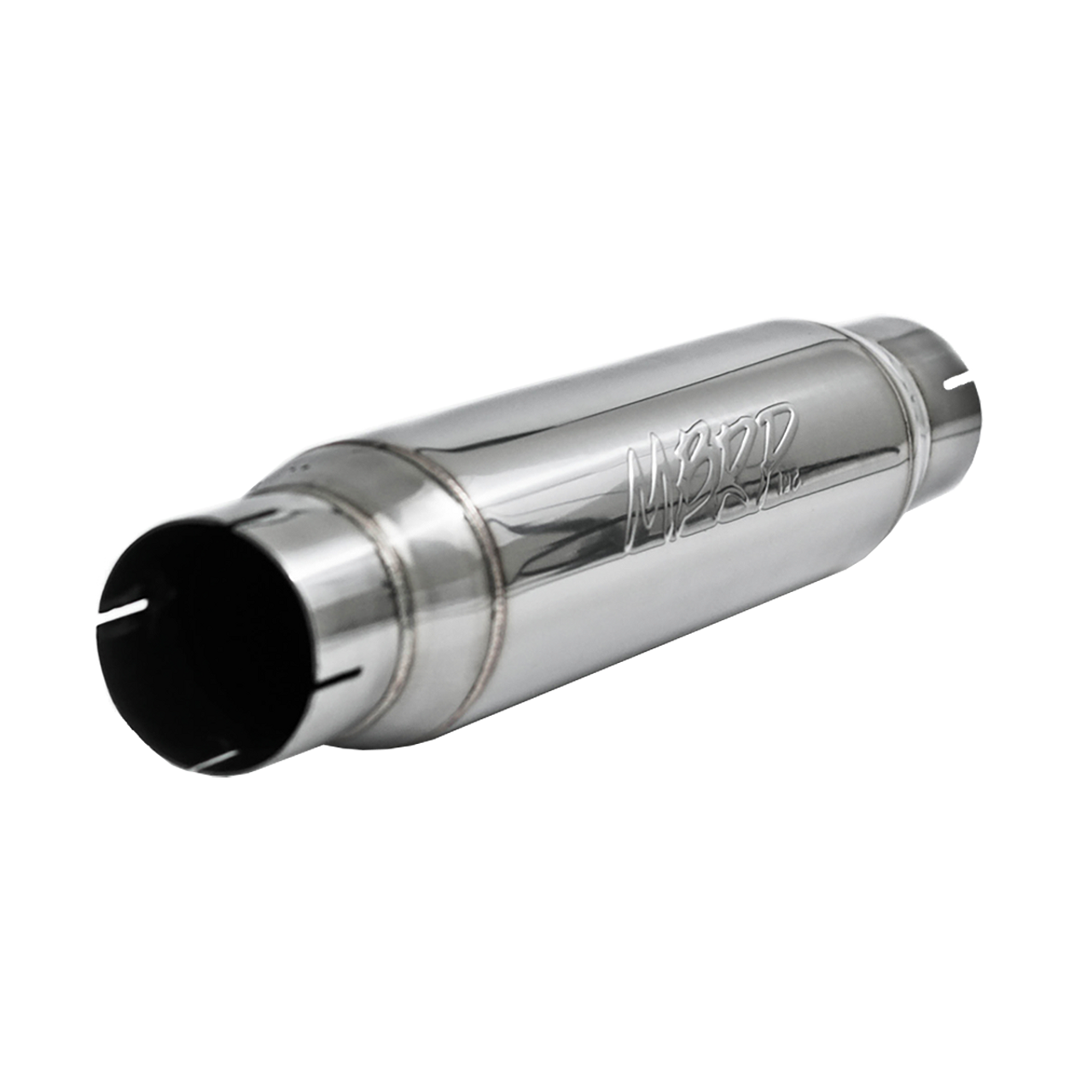 T304 Stainless Steel Resonator; 3" Inlet/Outlet; 16" Body; 4” OD; 20" Overall Length