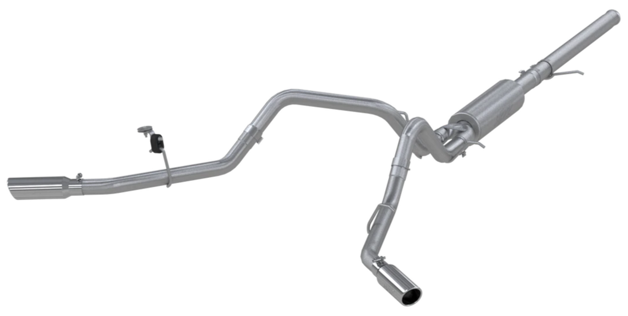 T409 Stainless Steel 3" Cat Back Dual Split Side