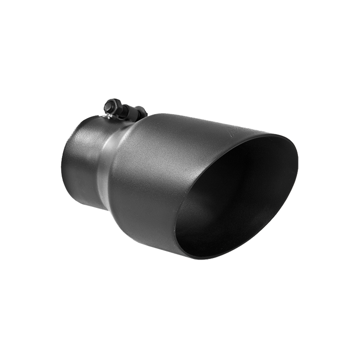 Black Coated Tip; 4.5" OD; Dual Wall Angled; 3" inlet; 8" length