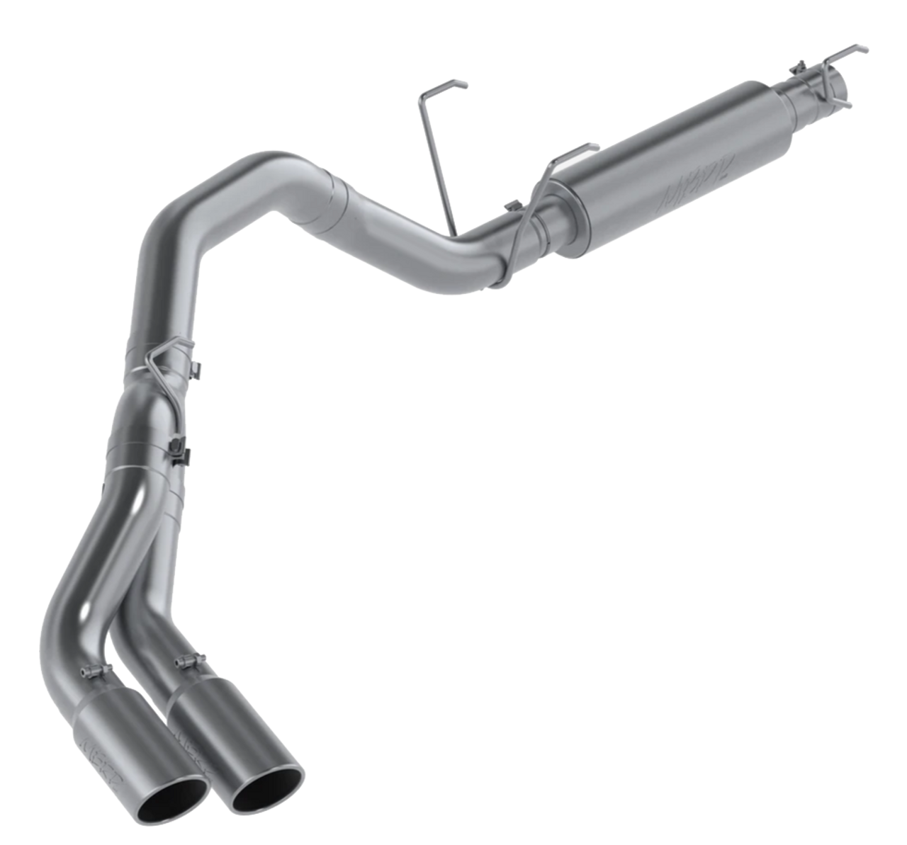 Aluminized Steel 4" Cat Back Single Side Dual Outlet