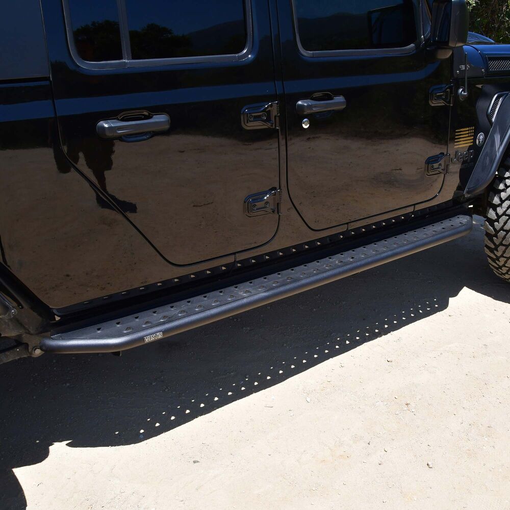 Outlaw Running Boards Textured Black 28-34165