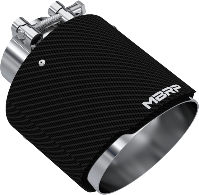 Carbon Fiber Tip, 2.5" ID, 5" OD Out, 6.5" Length, Angle Cut, Dual Wall