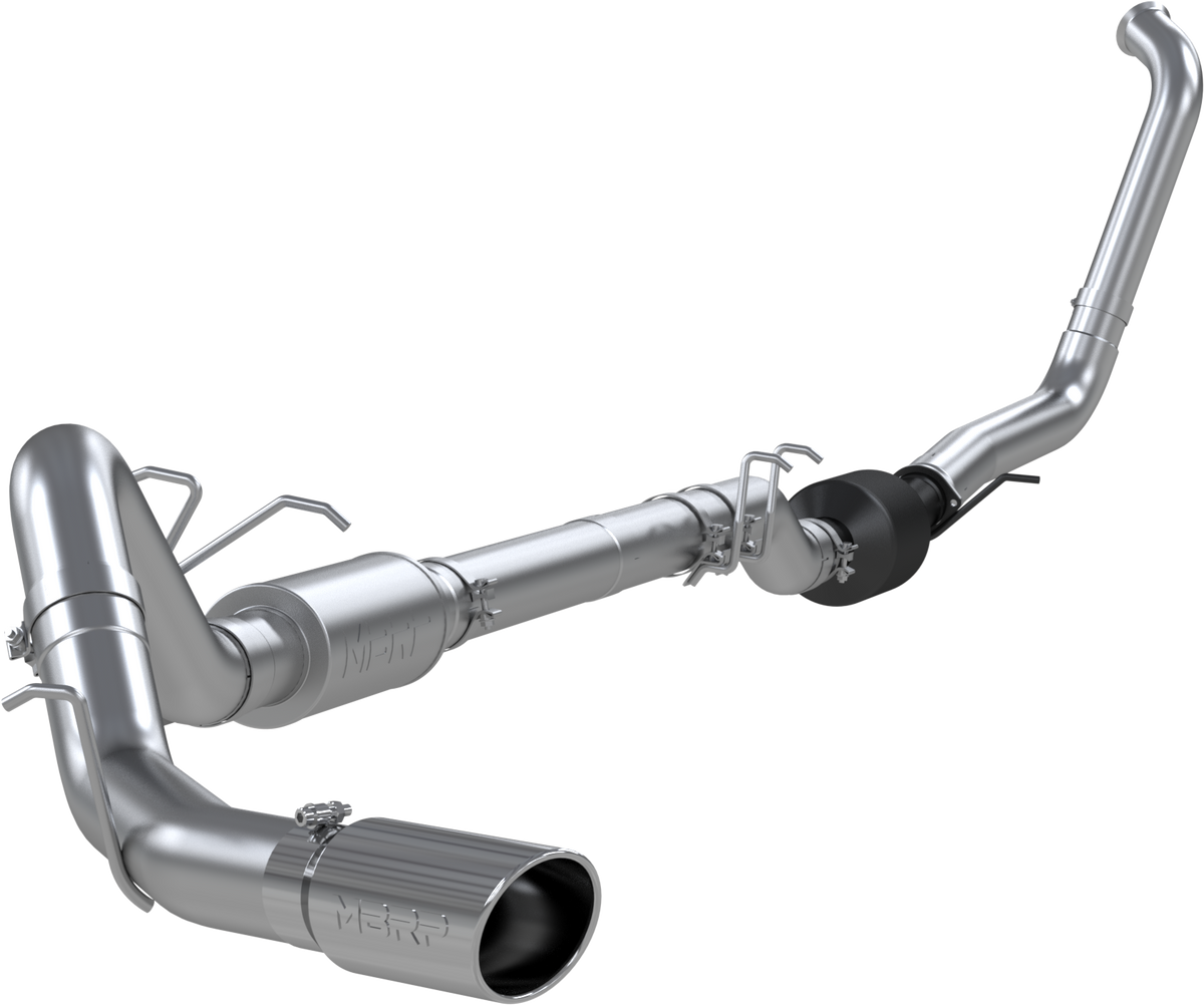 T409 Stainless Steel 4" Turbo Back Single Side Exit (Retains Factory or Approved Cat)