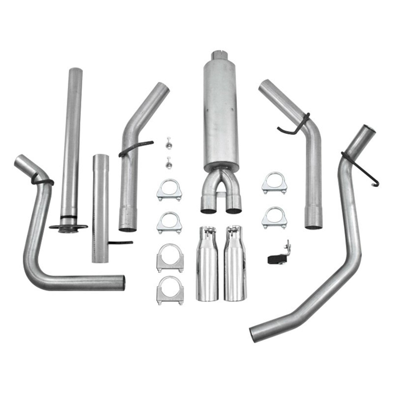 Aluminized Steel 2.5" Cat Back Dual Split Side
