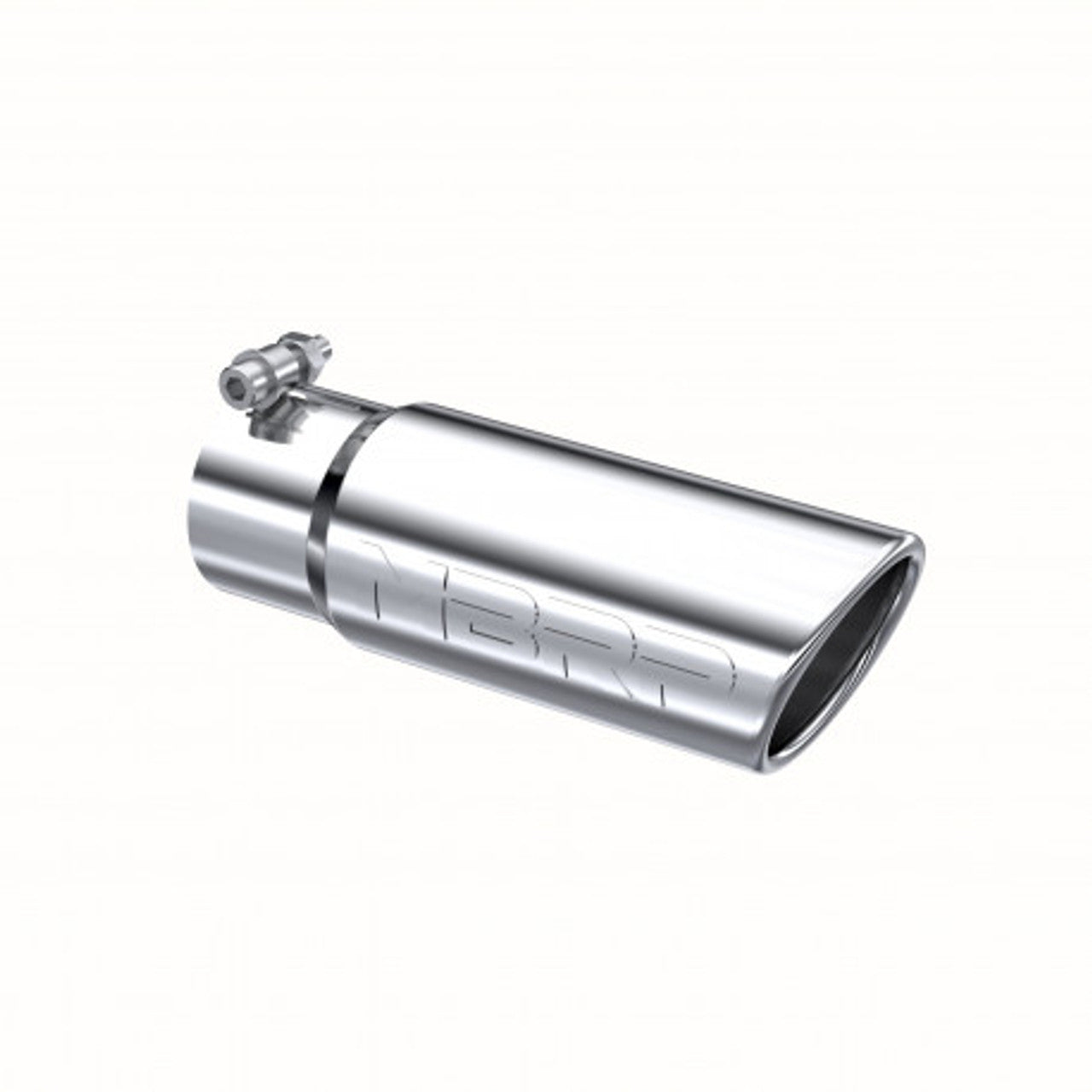 T304 Stainless Steel Tip; 3.5" OD Angled Rolled End 3" inlet 10" length