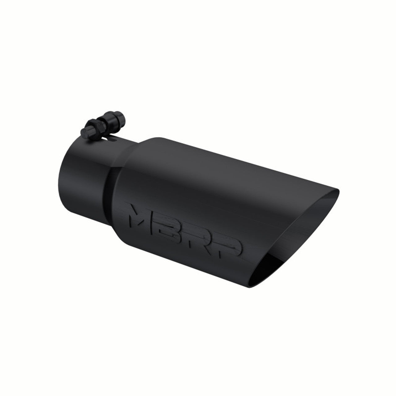 Black Coated Tip; 4" OD; Dual Wall Angled; 3" inlet; 10" length