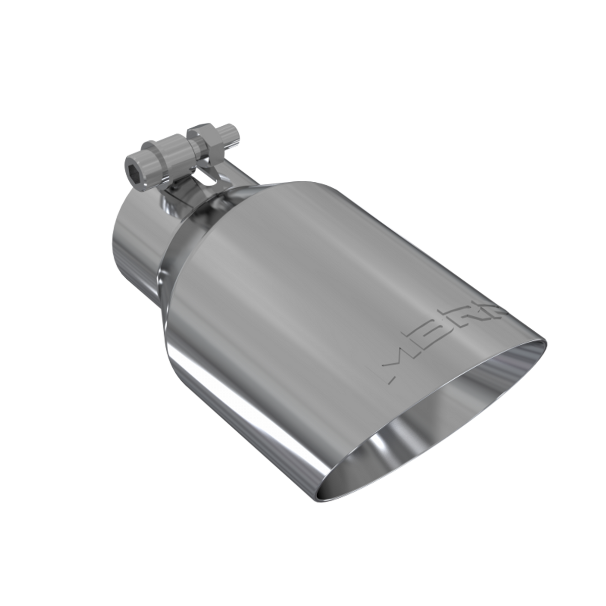 T304 Stainless Steel Tip; 4" OD; Dual Wall Angled; 2.5" inlet; 8" length