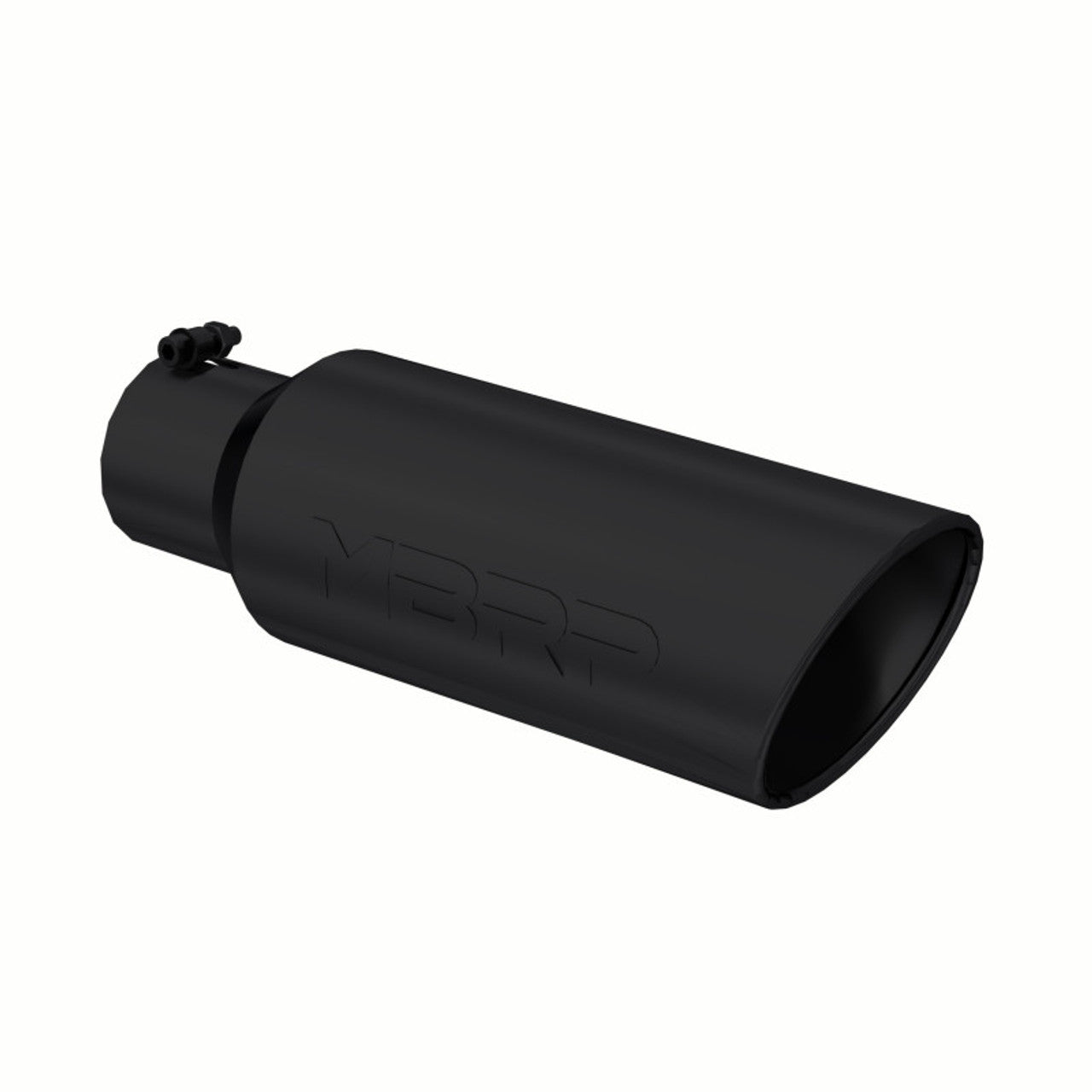 Black Coated Tip; 6" OD; Rolled end; 4" ID; 18" length