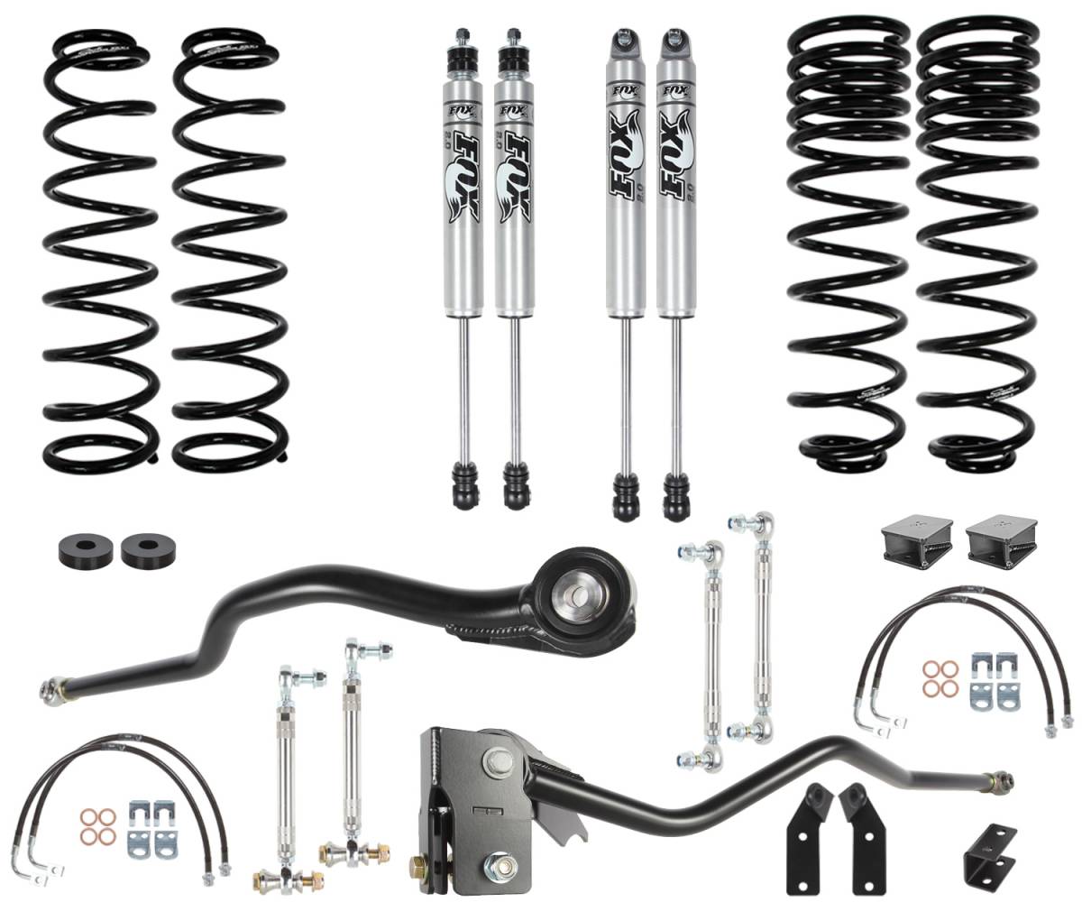 CARLI SUSPENSION 3" COMMUTER SYSTEM 07-17 JEEP JKU *FOX*