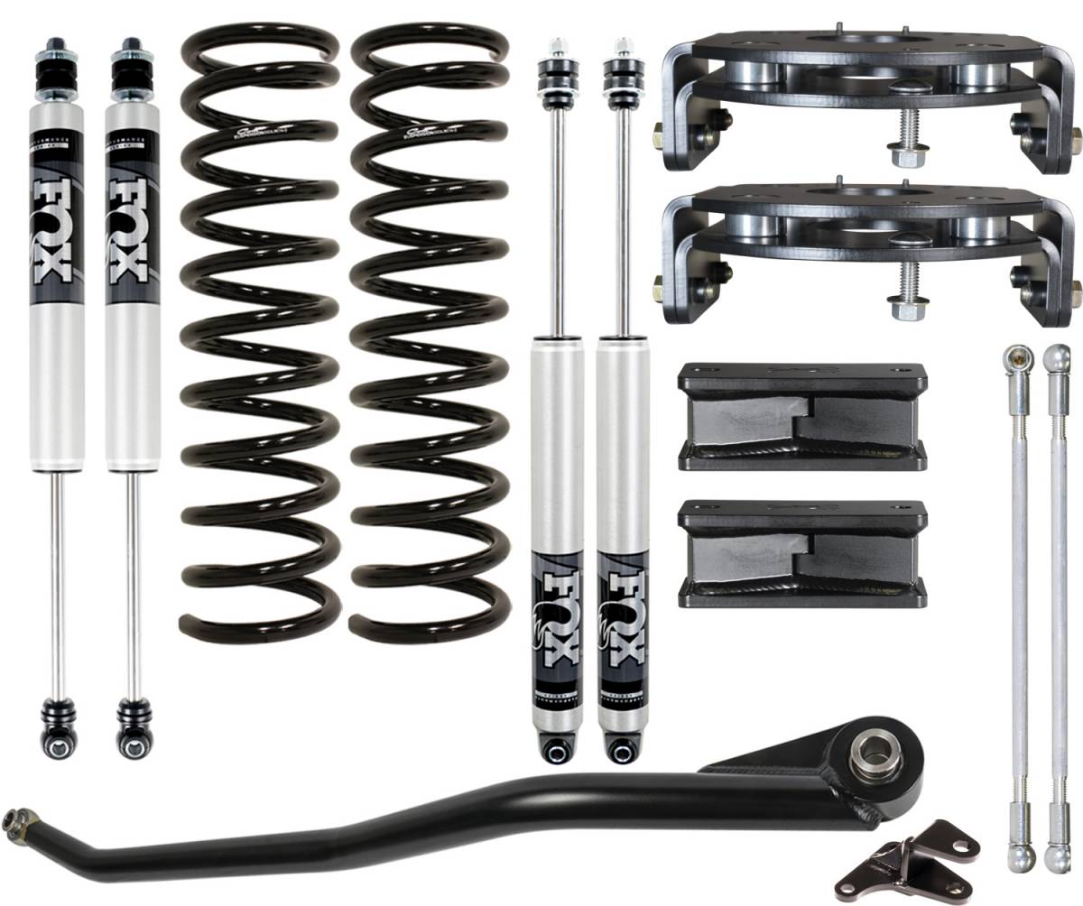 CARLI 14-26 RAM 2500 4X4 DIESEL AIR RIDE 2.5" LIFT LEVELING SYSTEM **FOX**