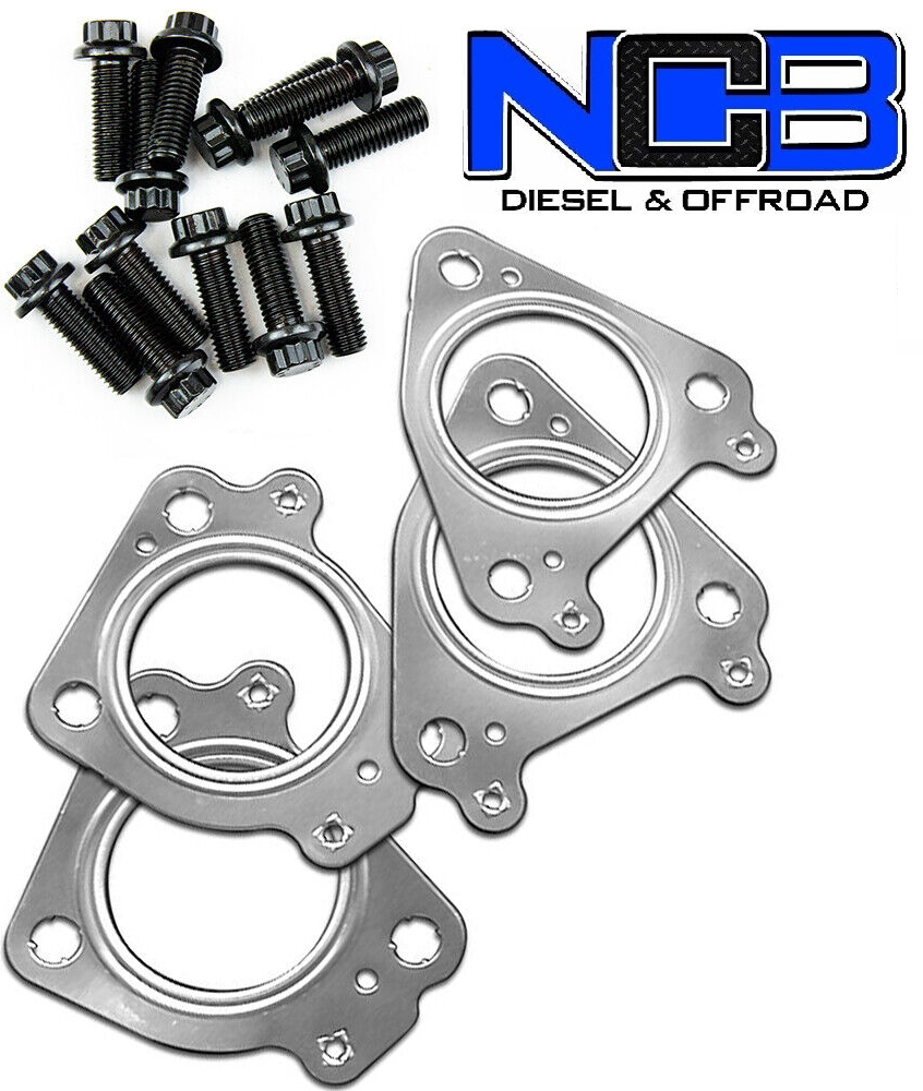 Exhaust Up Pipes Gasket Set & Bolts for 6.6L Duramax Chevy GMC 200120