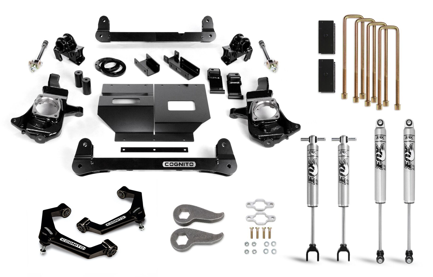 Cognito 6-Inch Standard Lift Kit with Fox PS 2.0 IFP Shocks for 2011-2019 Silverado/Sierra 2500/3500 2WD/4WD - 110-P0968