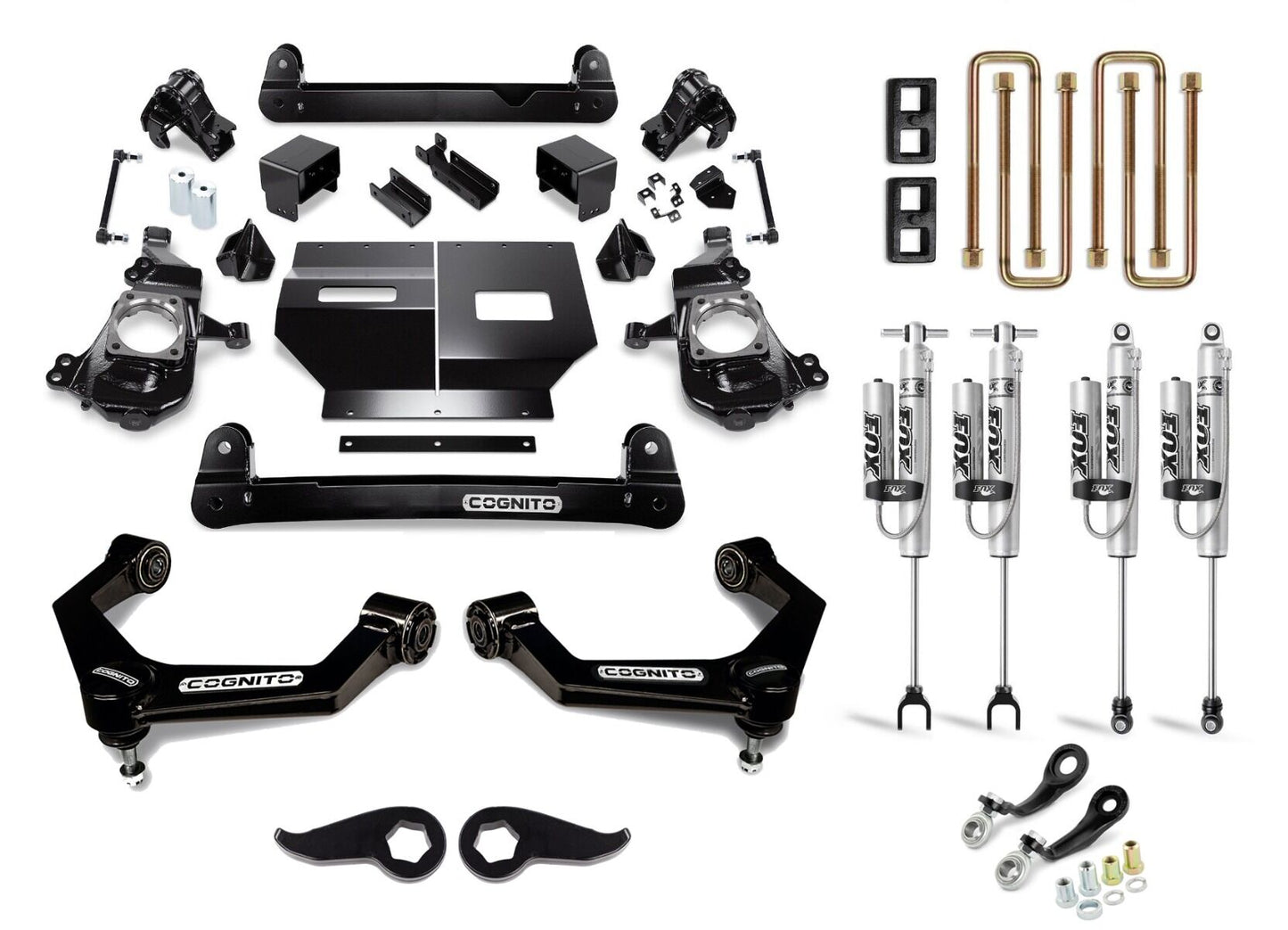 Cognito 5-Inch Performance Lift Kit with Fox PSRR 2.0 Shocks for 20-25 Silverado/Sierra 2500/3500 2WD/4WD - 110-P1270