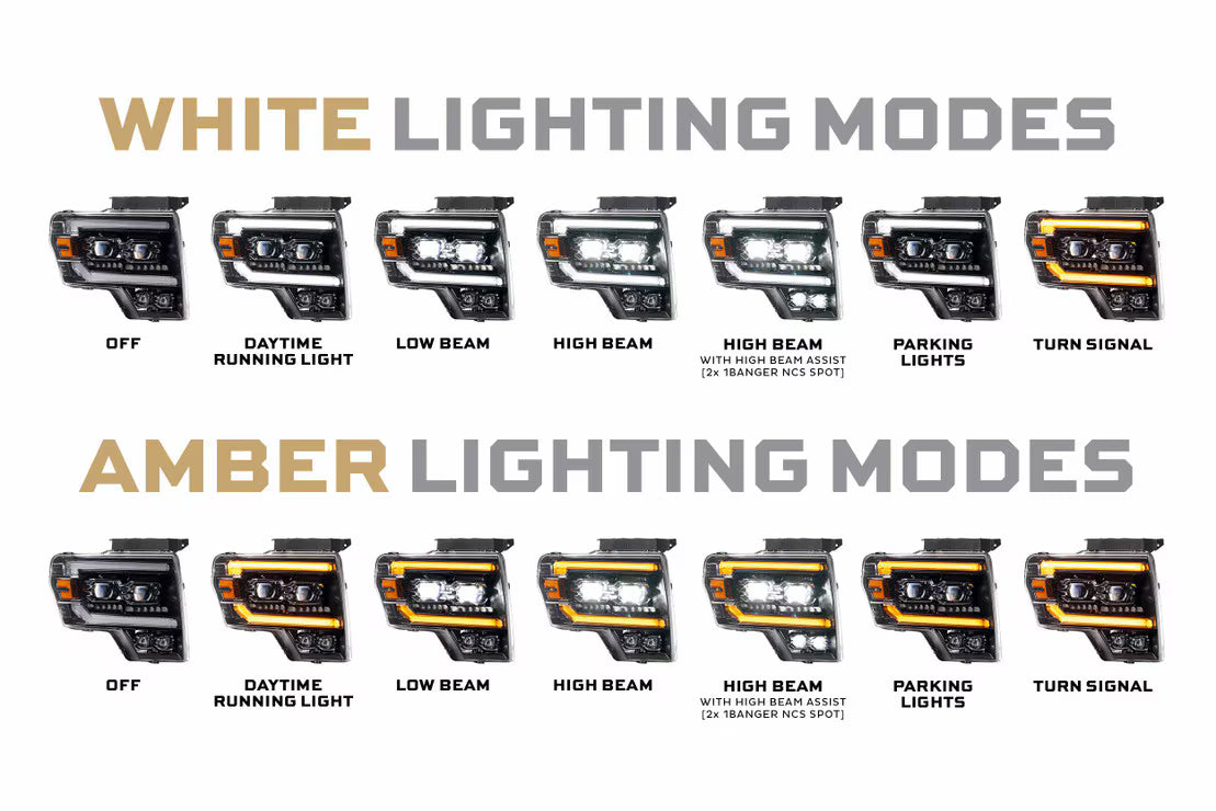 09-14 Ford F-150 XB Evo LED Headlights