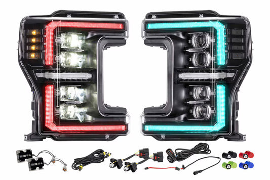 17-19 Ford Super Duty XRGB Evo LED Headlights