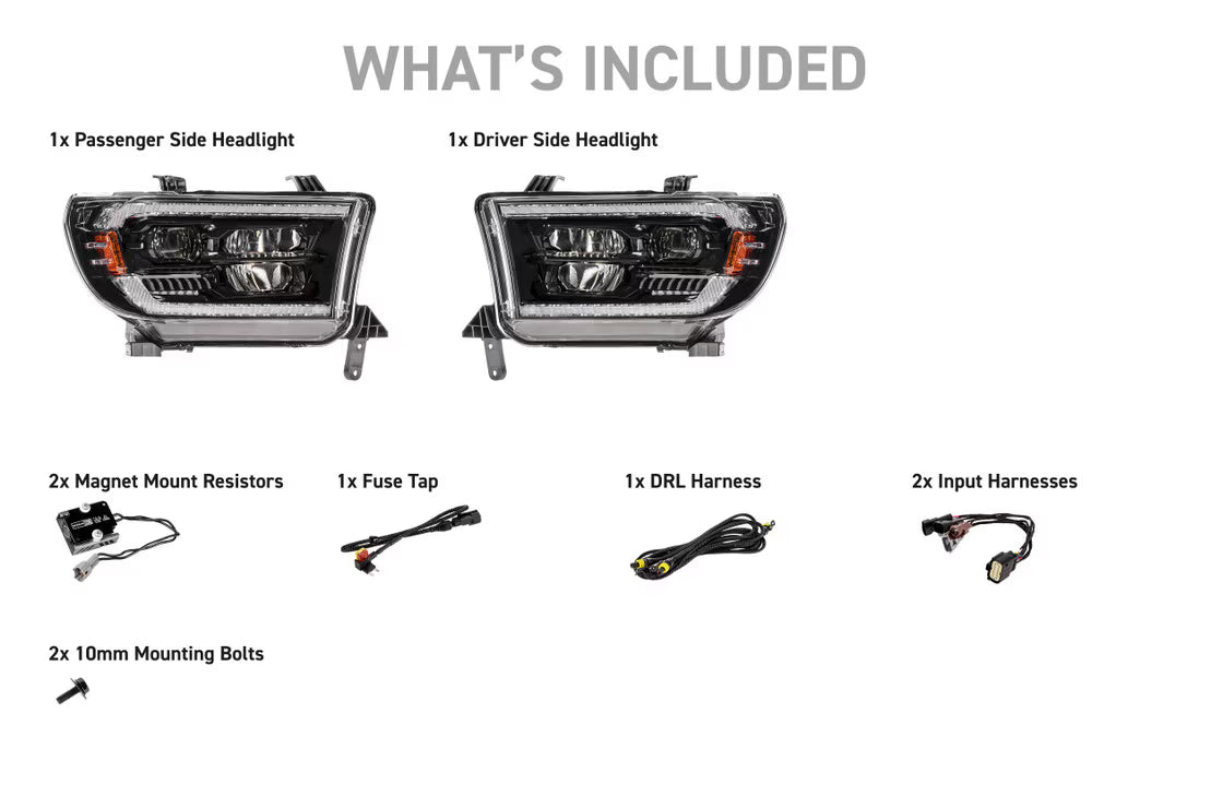 07-13 Toyota Tundra XB Evo Hybrid LED Headlights