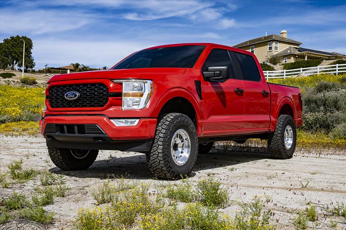 ICON 2021-2023 Ford F-150 4WD, 3.5-4.5" Lift, Stage 1 Suspension System, Billet UCA