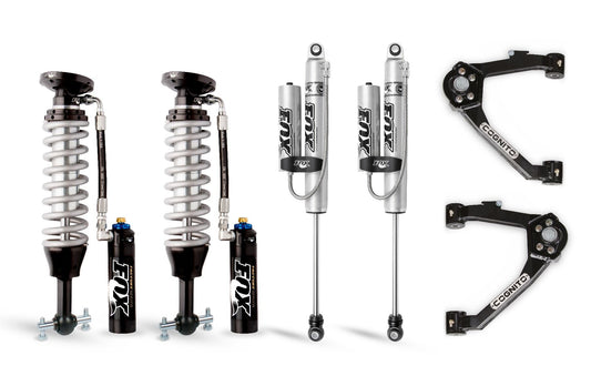 Cognito 3-Inch Elite Leveling Kit with Fox FSRR Shocks For 14-18 Silverado/Sierra 1500 2WD/4WD With OEM Cast Aluminum/ Stamped Steel Control Arms - 210-P1013