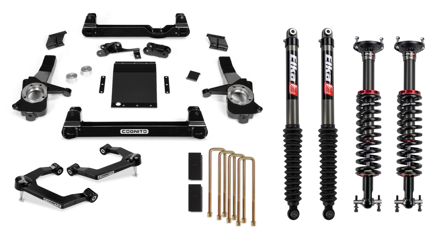 Cognito 6-Inch Performance Lift Kit with Elka 2.0 IFP Shocks For 19-25 Silverado/Sierra 1500 2WD/4WD Including AT4 and Trail Boss - 210-P1149