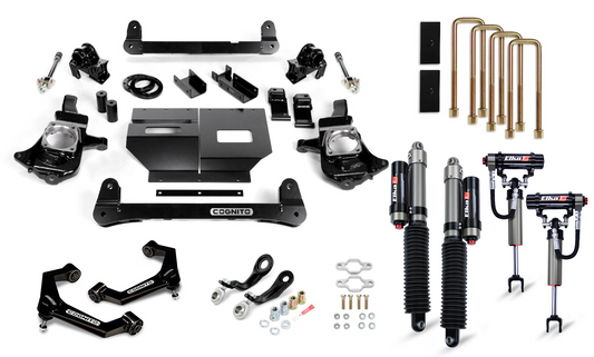 Cognito 4-Inch Elite Lift Kit with Elka 2.5 Reservoir Shocks for 11-19 Silverado/Sierra 2500/3500 2WD/4WD - 210-P1153