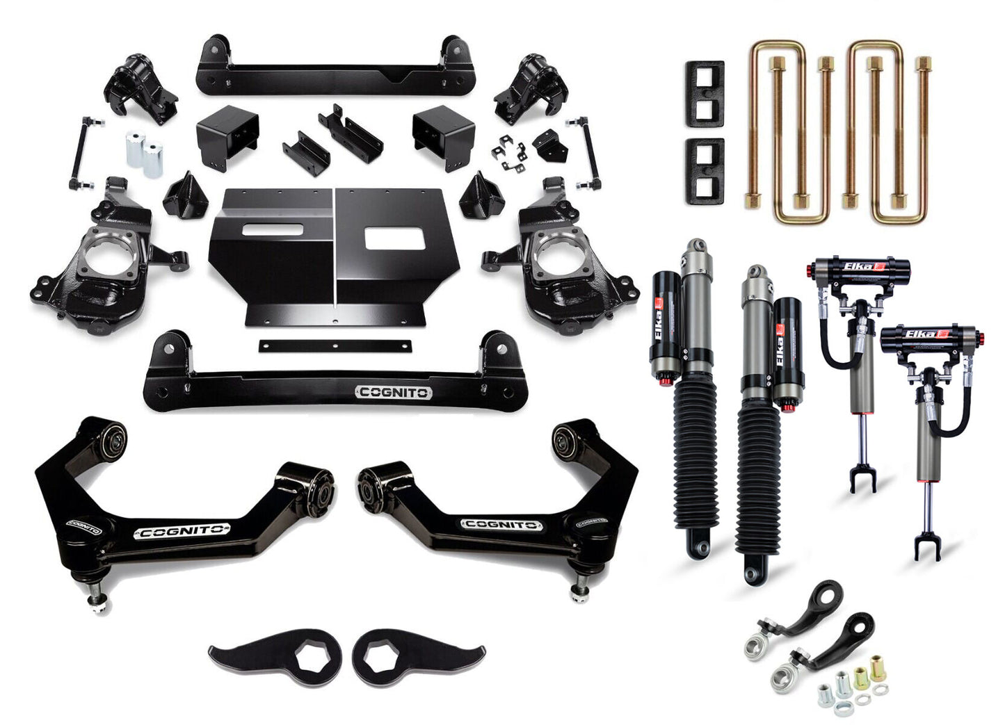 Cognito 5-Inch Elite Lift Kit with Elka 2.5 Reservoir Shocks for 20-25 Silverado/Sierra 2500/3500 2WD/4WD - 210-P1292