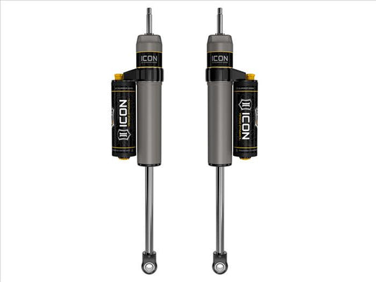 ICON 2005-2025 Ford F-250/F-350 Super Duty 4WD, 7” Lift, Front, V.S. 2.5 Aluminum Series Shock Absorbers, Piggyback Reservoir w/ CDCV, Pair