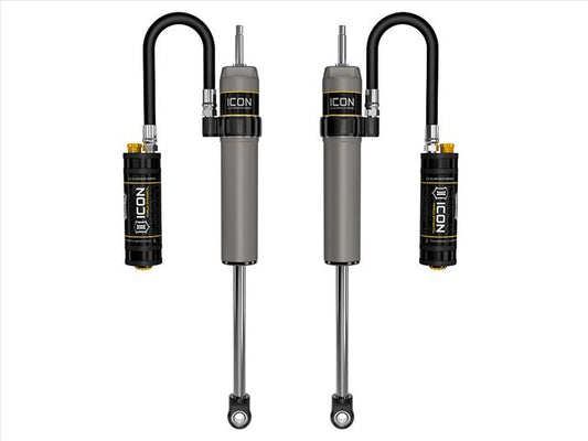 ICON 2005-2025 Ford Super Duty 4WD, 0-2.5” Lift, Front, V.S. 2.5 Aluminum Series Shock Absorbers, Remote Reservoir w/ CDCV, Pair
