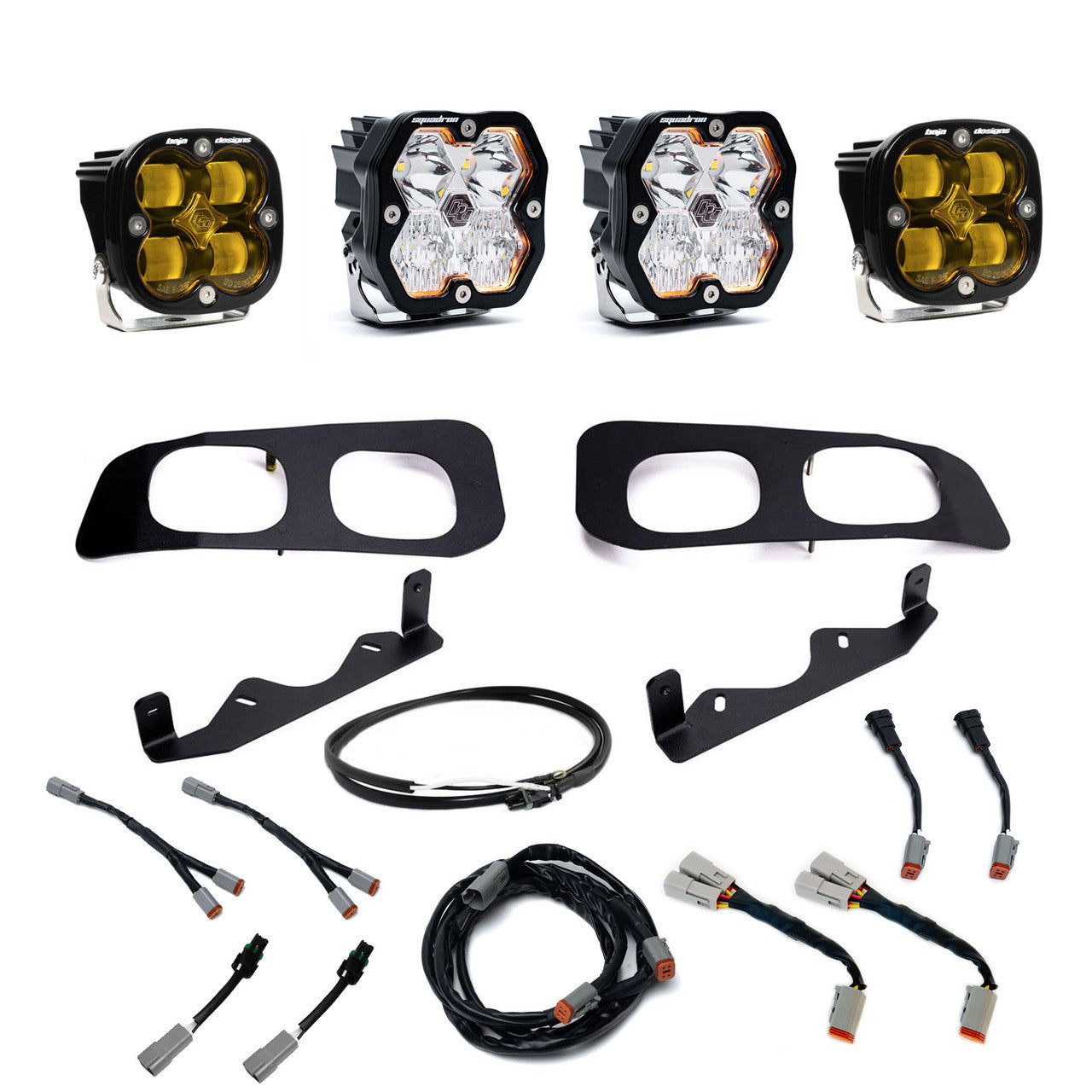 Squadron 2.0 Sport/Squadron SAE Dual Fog Pocket Light Kit - Ford 2023-26 F-250/350 Super Duty *AMBER*
