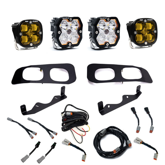 Squadron 2.0 Sport/Squadron SAE Dual Fog Pocket Light Kit - Ford 2023-26 F-250/350 Super Duty *AMBER*